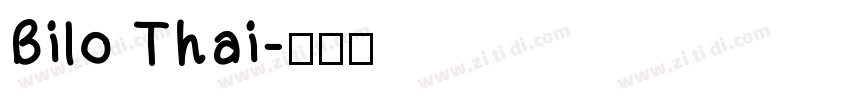 Bilo Thai字体转换